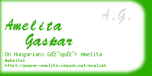 amelita gaspar business card